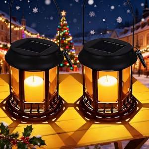 Yowin Farolillos Solares Exterior 2 Piezas Lampara Solar Ja…