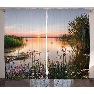 ABAKUHAUS Naturaleza Cortinas, Puesta de Sol en el Lago Chu…