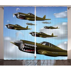 ABAKUHAUS Avión Cortinas, Aeronaves en Aire, Sala de Estar…