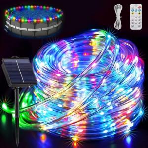DAZZTIME Guirnaldas Luces Exterior Solar,Cadena de Luces Le…
