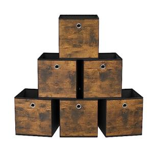 SONGMICS Caja Almacenaje, Juego de 6 Cajas de Almacenamient…
