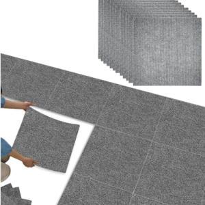 20 Piezas Moqueta Adhesiva para el Suelo, Alfombras de Salo…