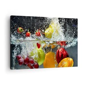 ARTTOR Lienzos decorativos Frutas Agua Splash alimentos Cua…