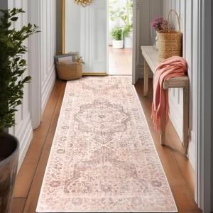 TUKDAK Vintage Alfombras de Pasillo Larga 60x180cm, Pelo Co…