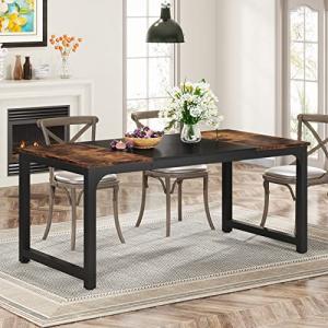 Tribesigns Mesa de comedor, 160 x 80 cm, mesa de cocina ind…