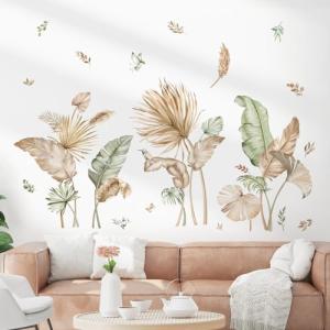 decalmile Pegatinas de Pared Hojas Tropicales Boho Vinilos…