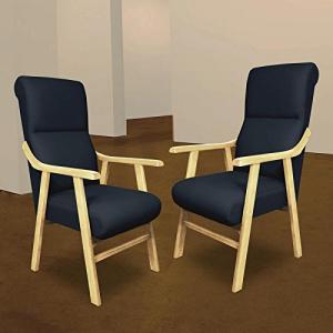 SERMAHOME Pack 2 Sillones butaca Boston, Estructura de Made…