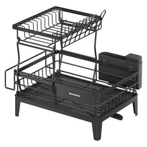 SONGMICS Escurreplatos, Escurridor para Encimera de Cocina…