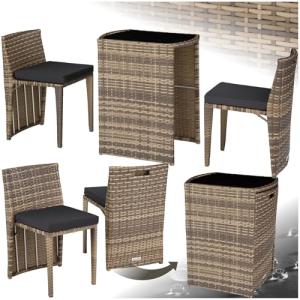 TecTake® Conjunto Jardín Exterior de Ratán y Acero, Muebles…