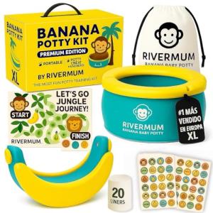 RIVERMUM® Kit Orinal Banana Premium XL, Orinal Portatil Niñ…