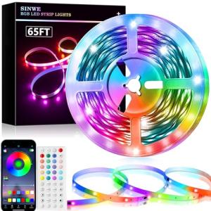 SINWE Cinta Led, cámara LED, tira LED luminosa, controlada…