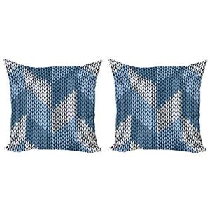 ABAKUHAUS Azul Set de 2 Fundas para Cojín, Nordic Scandinav…