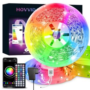 HOVVIDA Tira LED 15M, 1x15M, 24 LEDs/Metro, RGB 24V Luces L…