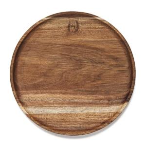 YANGQIHOME - Bandeja redonda de madera de acacia, 30 x 30 x…