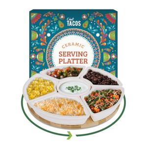 Chef Tacos Bandejas para Servir Comida - Bandeja Cocina Cer…