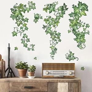 decalmile Pegatinas de Pared Hojas de Hiedra Verde Vinilos…