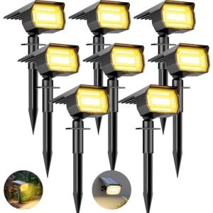 btfarm Luces Solares LED Exterior Jardin [8 Paquete/72LED],…