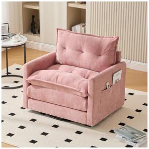 Wyibwy Sofá individual moderno, sillón de relax giratorio 3…