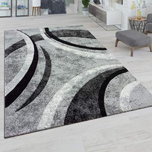 Paco Home Alfombra Salón Pelo Corto Vintage Perfil Contorne…
