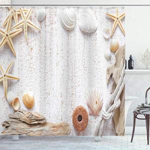 ABAKUHAUS Marítimo Cortina de Baño, Estrellas de mar del oc…