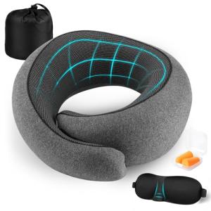GOLXUWO Almohada de Viaje para Cuello,Almohada Cuello Visco…