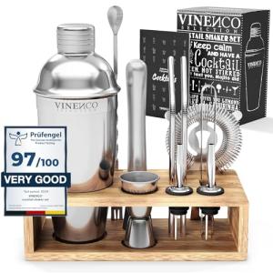 Juego de cocteleras Manhattan con Soporte   Libro de Receta…