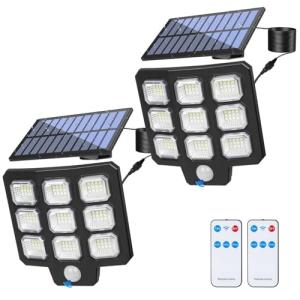 Focos Exterior Solares, 108 LED Luz Solar Exterior con Sens…