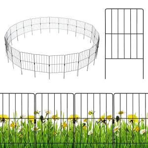 COSTWAY 25PCS Vallas Decorativas para Jardín, Valla de Barr…