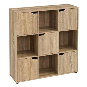 LOLAhome Estantería de Madera, Librería, Estantería Cubo co…
