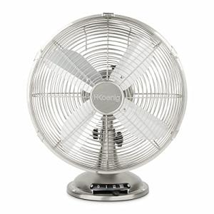 H.Koenig Ventilador de mesa eléctrico JOE48 Silencioso Dise…