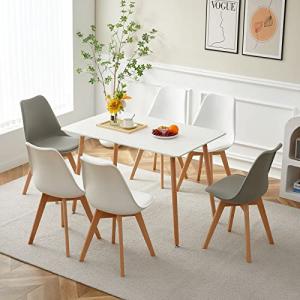 LafeuR Juego de 6 sillas de comedor con 6 sillas, juego de…