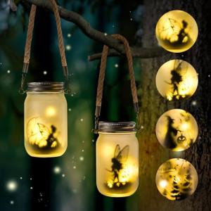 Adiwo 2 Piezas Farol Solar,Solares Lámparas Hada Exterior ,…