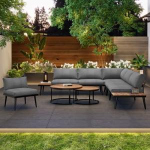 Juego de salón de jardín para 5-6 personas, muebles de jard…
