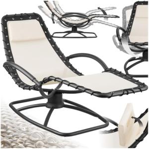 TecTake® Tumbona Jardin Exterior, Mecedora Jardin Ergonómic…