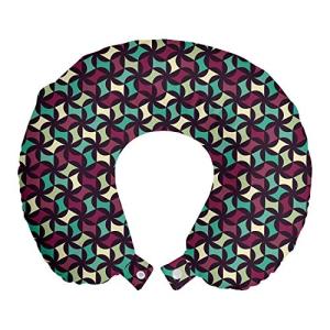 ABAKUHAUS Retro Cojín de Viaje para Soporte de Cuello, Infl…