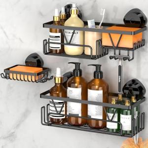 Kegii Estantería Baño Ventosas - 3 Piezas Organizador Baño…