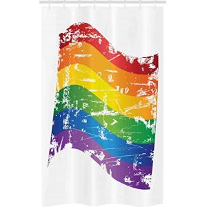 ABAKUHAUS Arco Iris de la Vendimia Cortina para baño, La Ba…