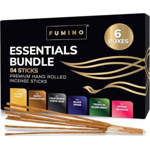 Fumino - Lote de 6 Cajas de inciensos Naturales Esenciales…