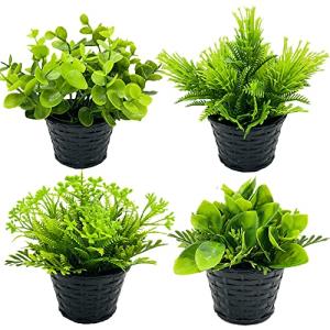 Fycoller Mini Plantas Artificiales Decorativas Verde Flores…