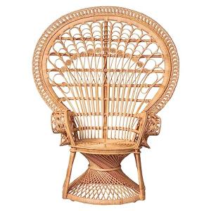 EME Sillón Emmanuelle Natural con Cojín Blanco Incluido Fab…