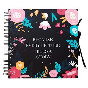 Album scrapbook Flores negro - Album fotos para pegar y esc…