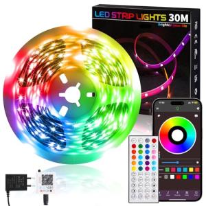 YIIFELL Tira LED, Luces LED Habitacion 30m, Tiras Led de In…