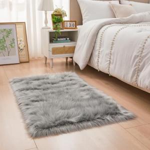 YIHAIC Falso Piel de Carnero Vellón Alfombra, Elegante De P…