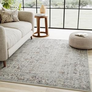 HUGEAR Alfombra Salon Taupe Multi Antideslizante Alfombras…