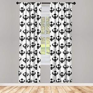 ABAKUHAUS Egipcio Juego de 2 Paños Cortinas, Escarabajo, Tr…