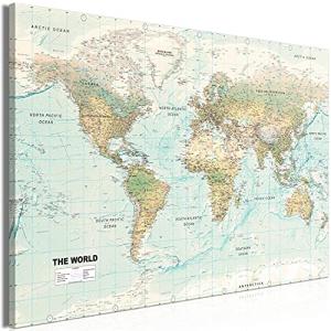murando Cuadro Mega XXXL Mapa del mundo 165x110 cm Cuadro e…