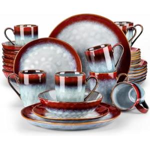 vancasso serie Starry Vajilla de Gres Irregular de 32 pieza…