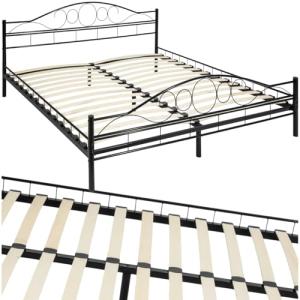 TecTake® Cama Matrimonio, Estructura Cama, Diseño Romántico…
