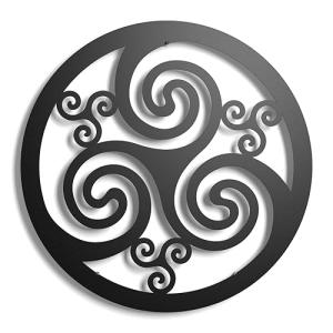 keluly Decoración de metal. Escultura de pared flotante, co…