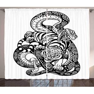 ABAKUHAUS Tigre Cortinas, La Serpiente y el Tigre del patró…